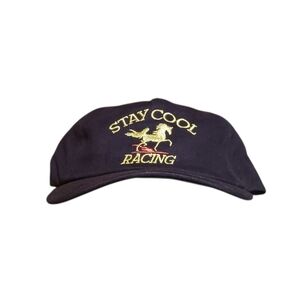 Deadstock StayCoolnyc "Racing" Snapback Hat (Navy)